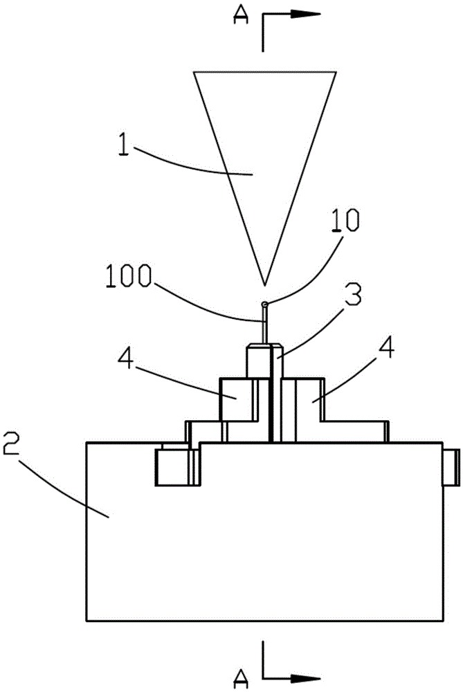 Wire end melting ball laser welding device and method