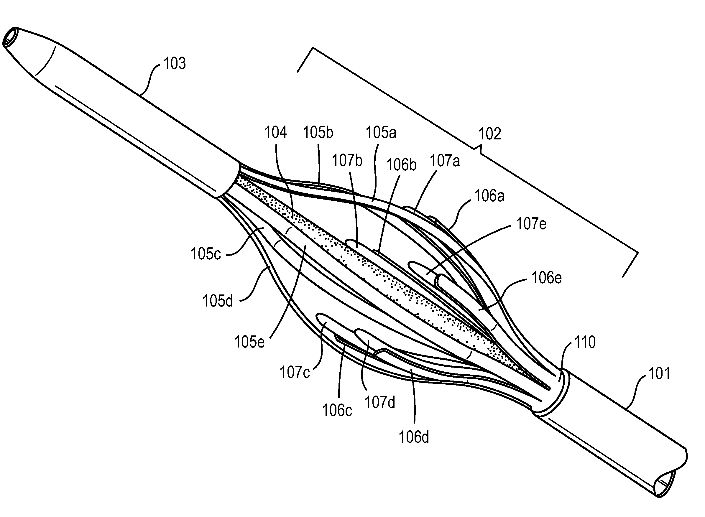 Hybrid basket catheters