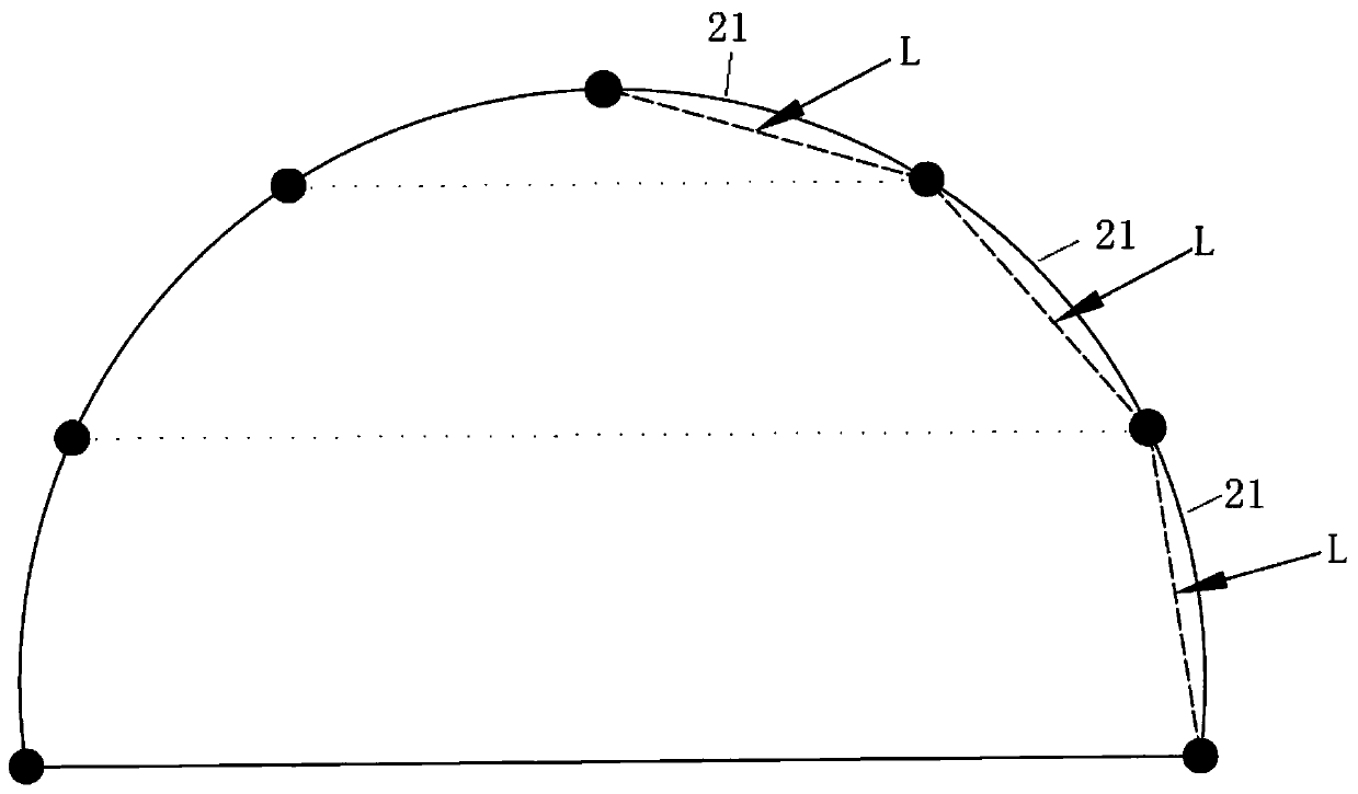 Hemispherical glass outer surface film coating device and method