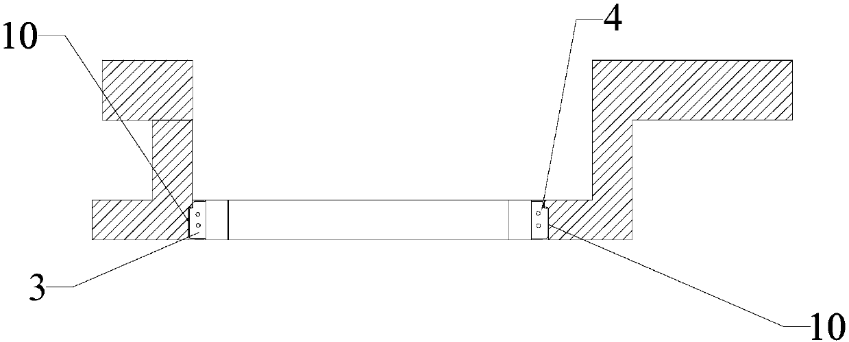 Window tongue-and-groove template with olecranon water drip and construction method of the window tongue-and-groove template