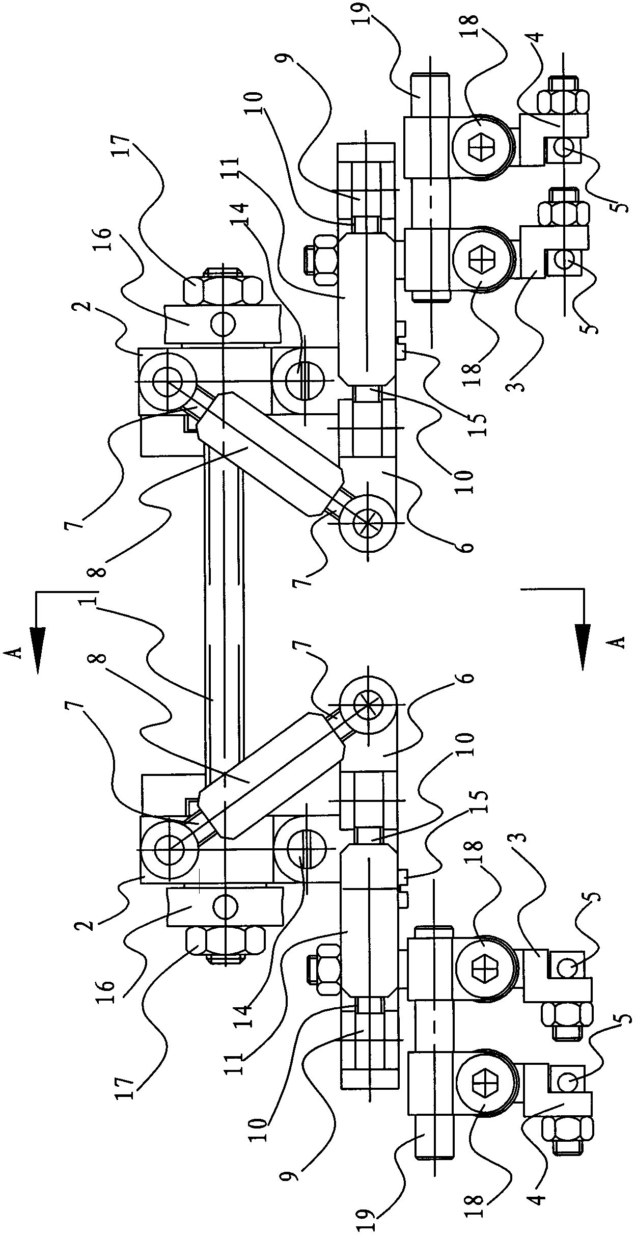 Adjustable multipurpose fracture reduction outer fixing frame