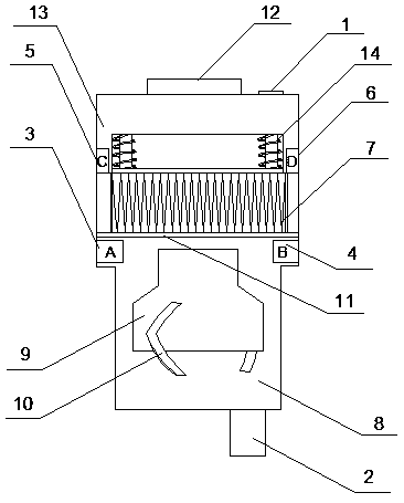 Oil water separation filter for diesel oil