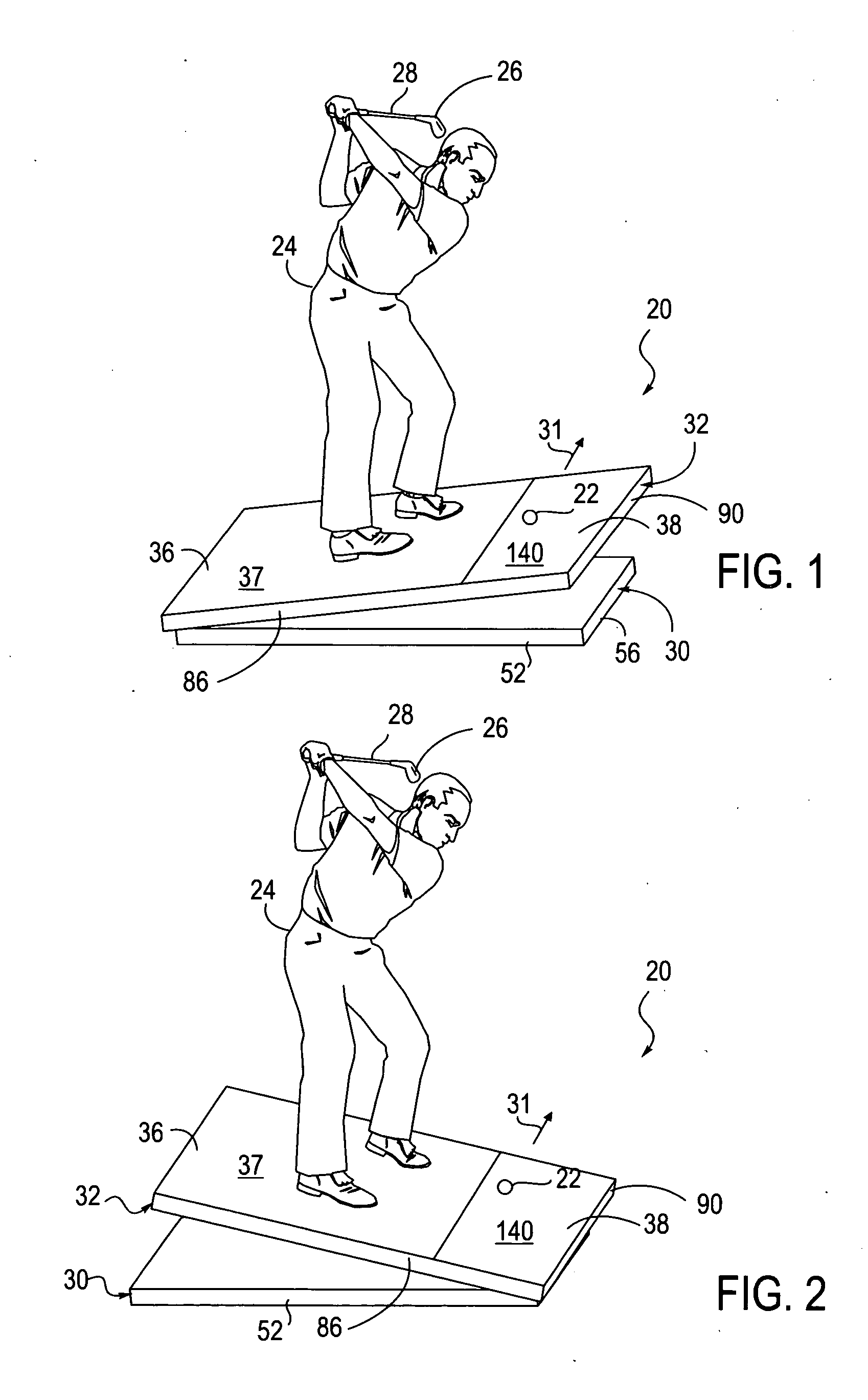 Golf swing training apparatus