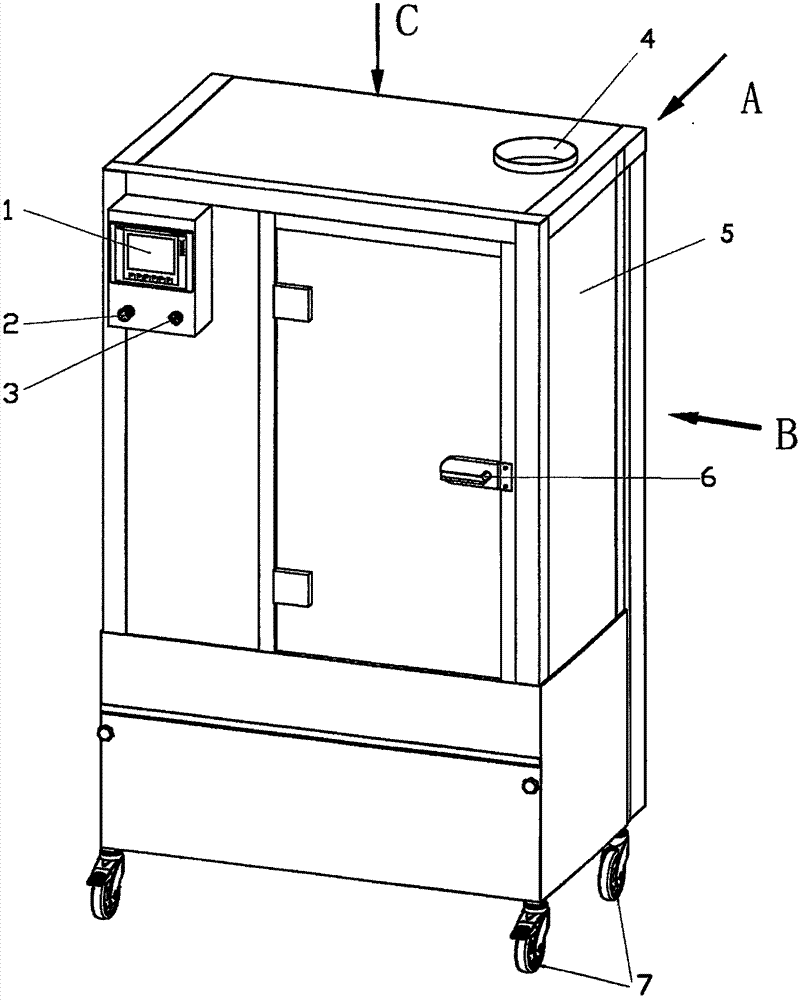 Full-automatic cleaning, disinfecting and drying all-in-one machine for air respirator face mask