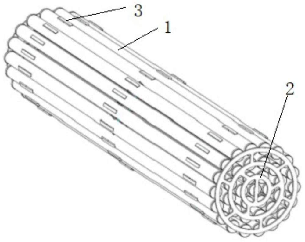 Support rod-containing irradiation target for producing molybdenum-99 isotope in heavy water reactor