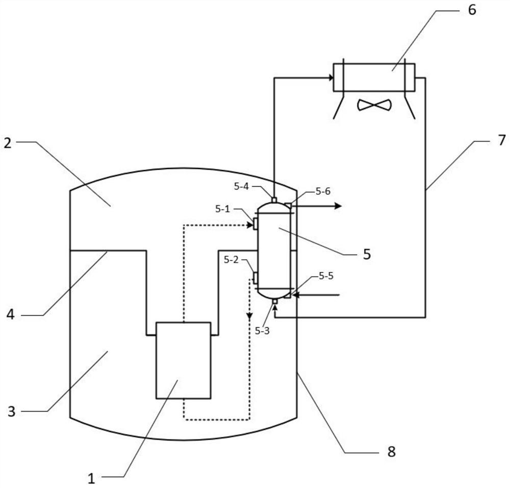 Small villiaumite reactor passive residual discharge system based on integrated heat exchanger