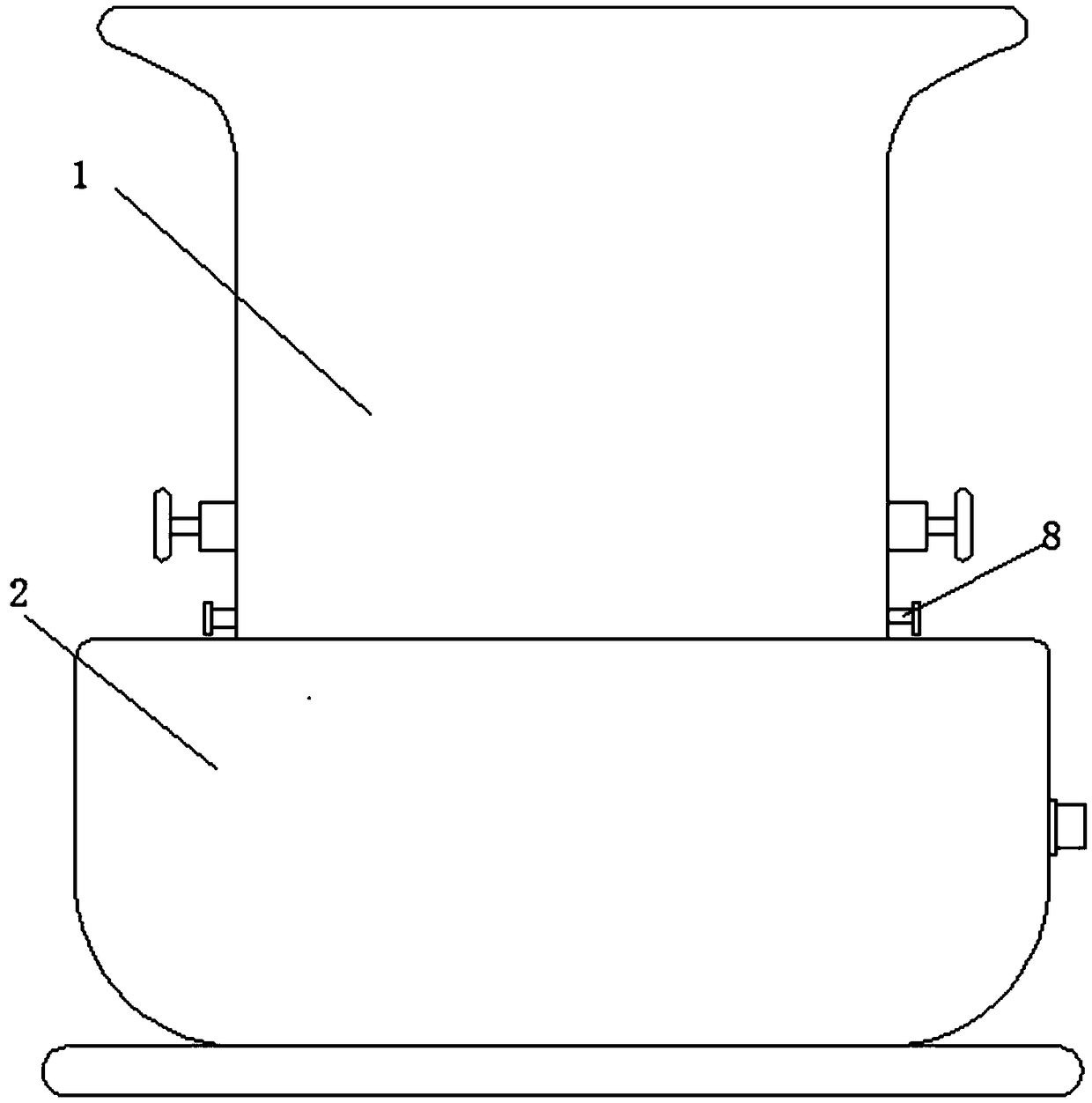 Self-pressing power conversion type plastic flower pot