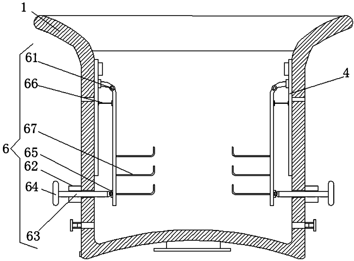 Self-pressing power conversion type plastic flower pot