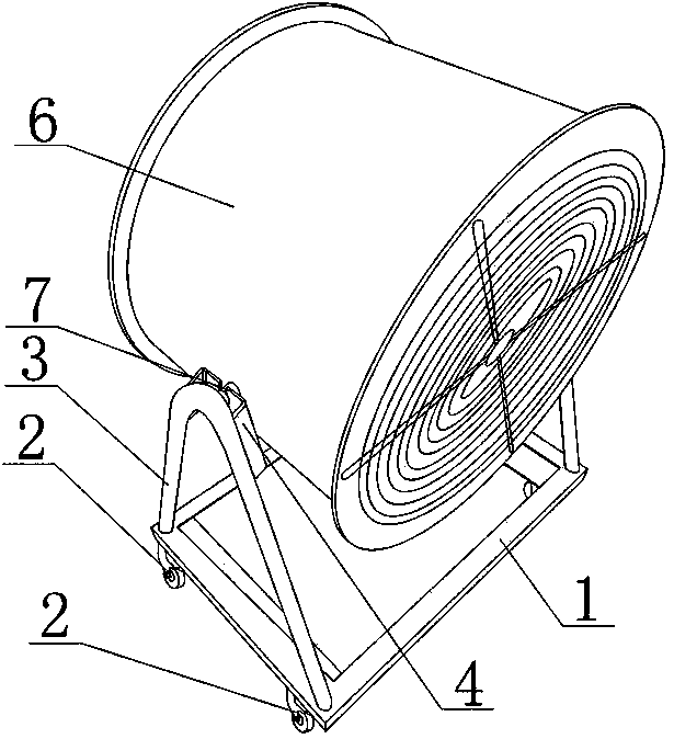 Air blower for simulating automobile operating environment