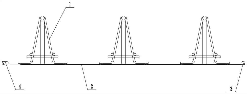 Steel bar truss floor support plate and lap joint manner thereof