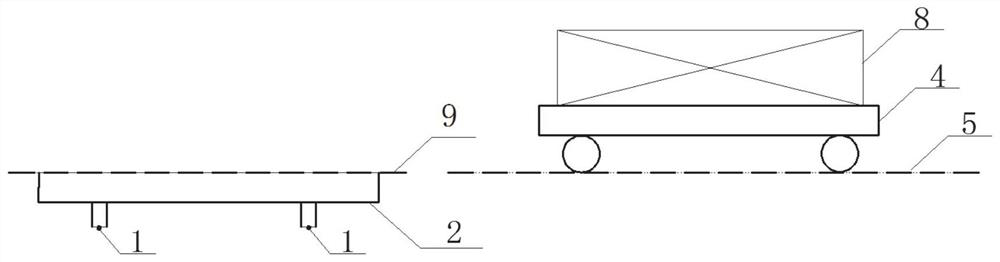 Circulating type container horizontal transportation system and method