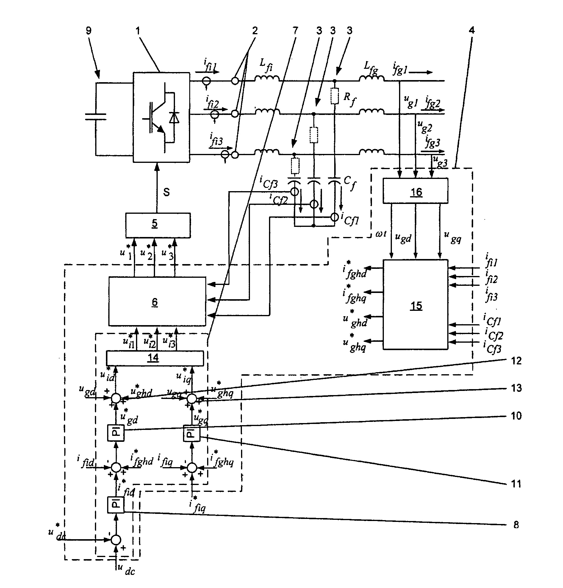 Method for operation of a converter circuit, as well as an apparatus for carrying out the method