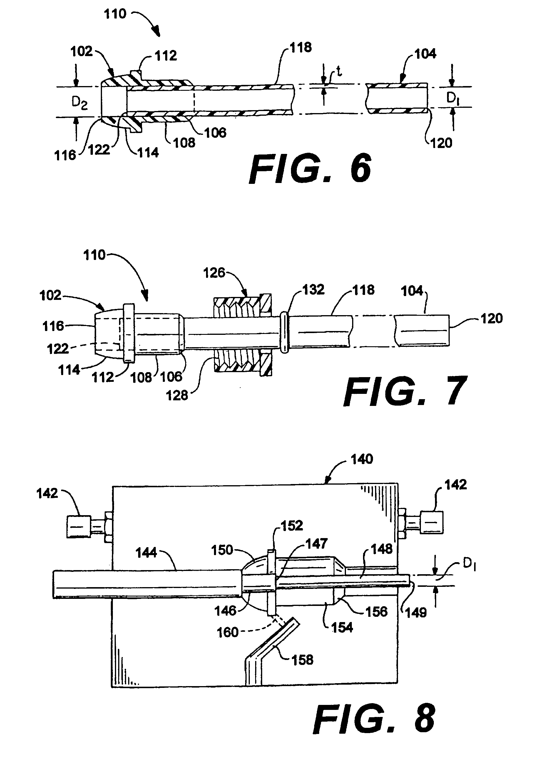 Universal connector tubing