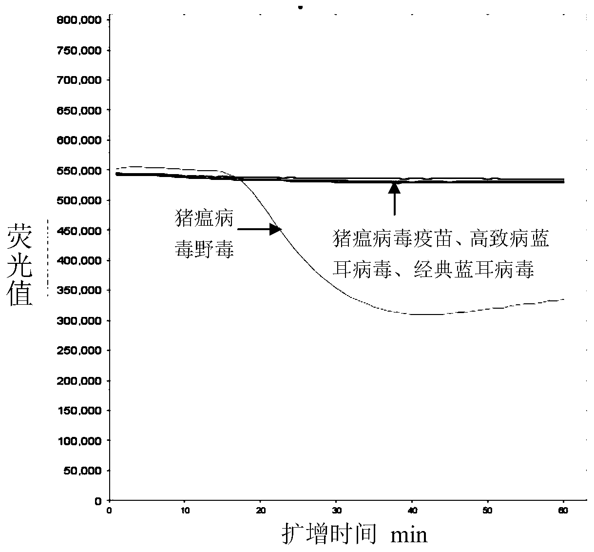 Kit for detecting wild strain of classical swine fever virus