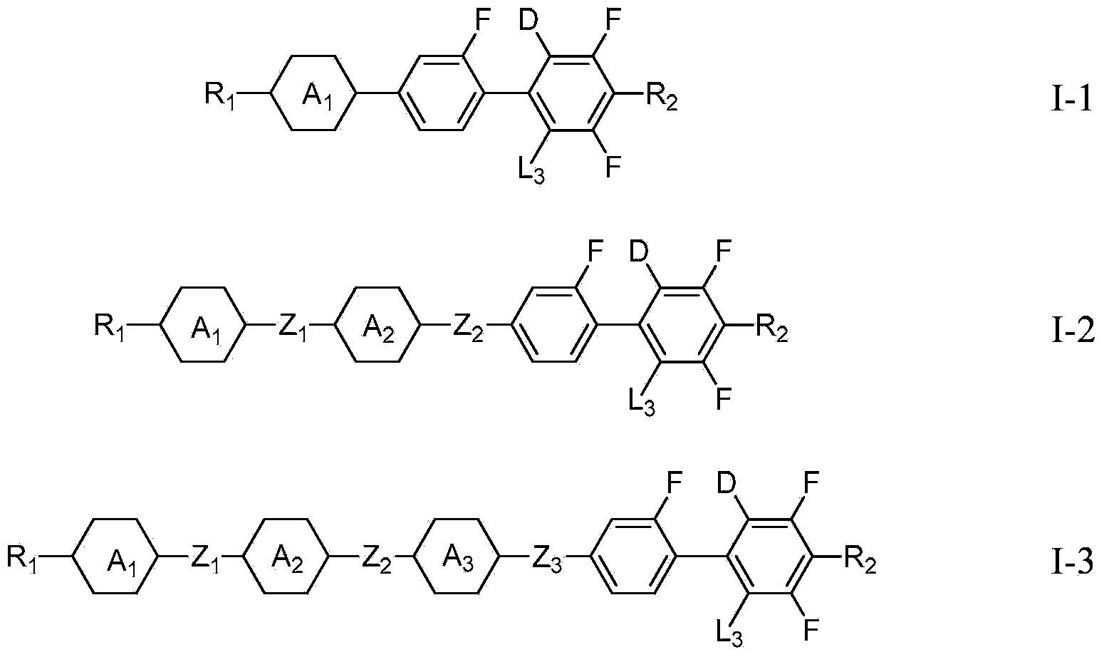 Liquid crystal monomer containing deuterium substitution