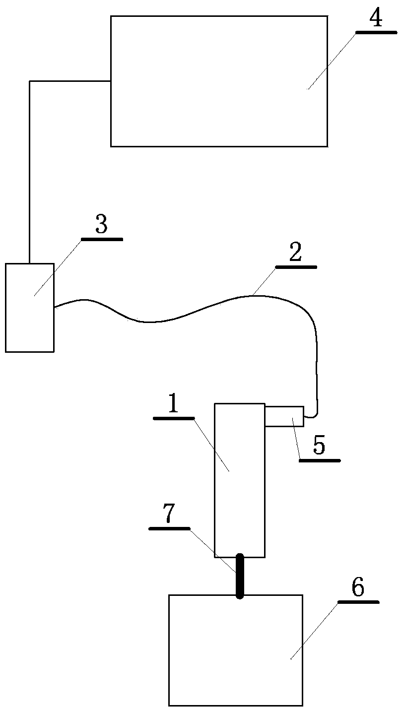 Continuous temperature measuring device for molten steel in steel ladle