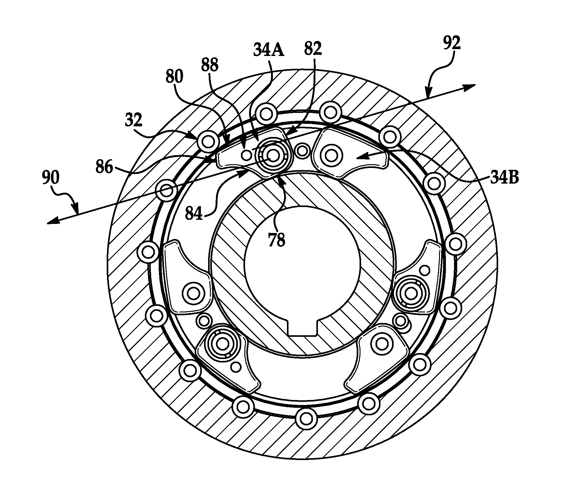 Pin and pawl style bi-directional overrunning clutch