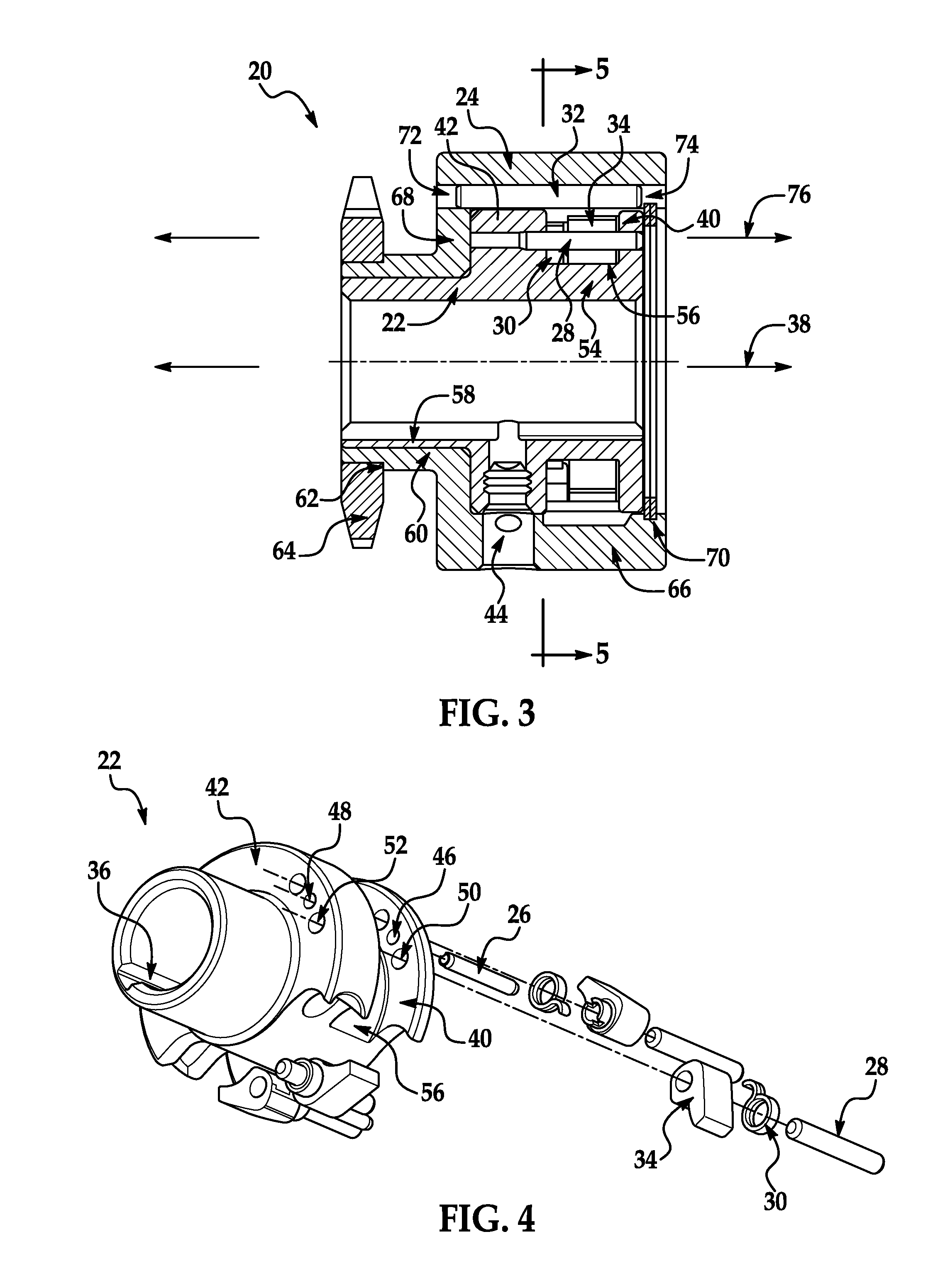 Pin and pawl style bi-directional overrunning clutch