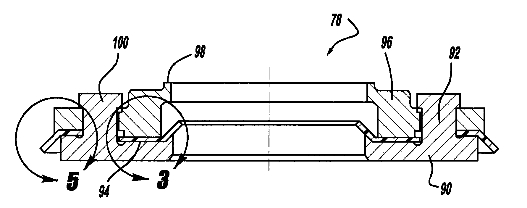 Scroll machine using floating seal with backer