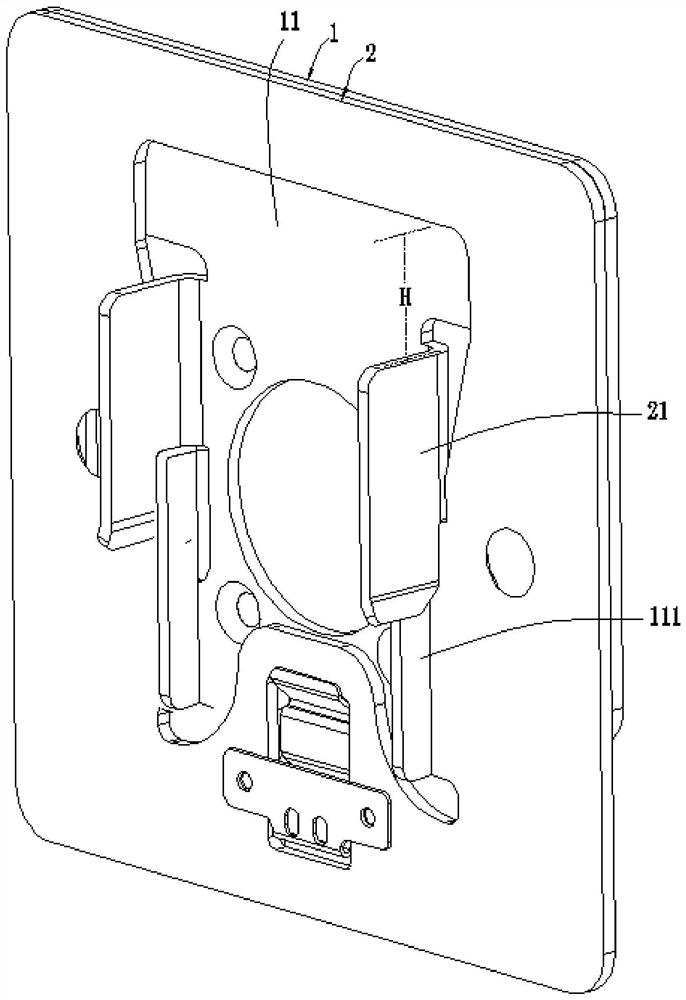 Fixed hanging rack and face recognition equipment