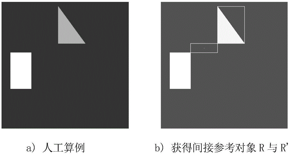 Graphic symbol identification method based on indirect distance angle histogram space relation expression model