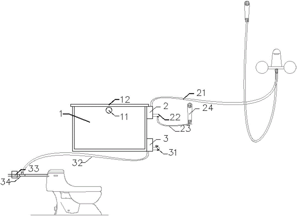 Water-saving bathroom shower appliance