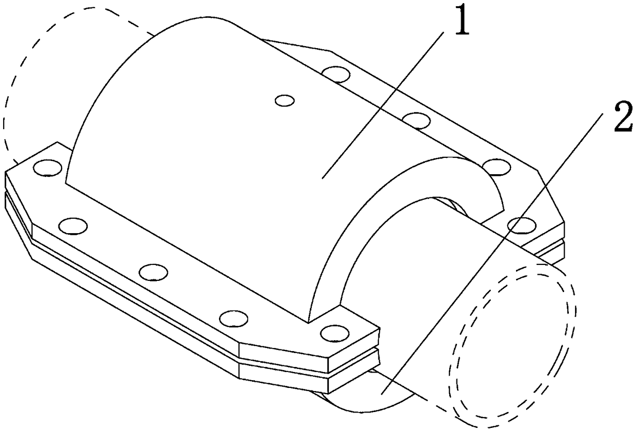 Pipeline leakage online plugging device