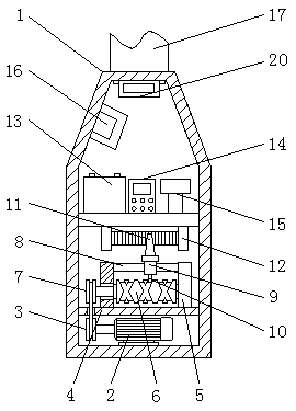 Novel energy streetlamp with illumination brightness regulating function