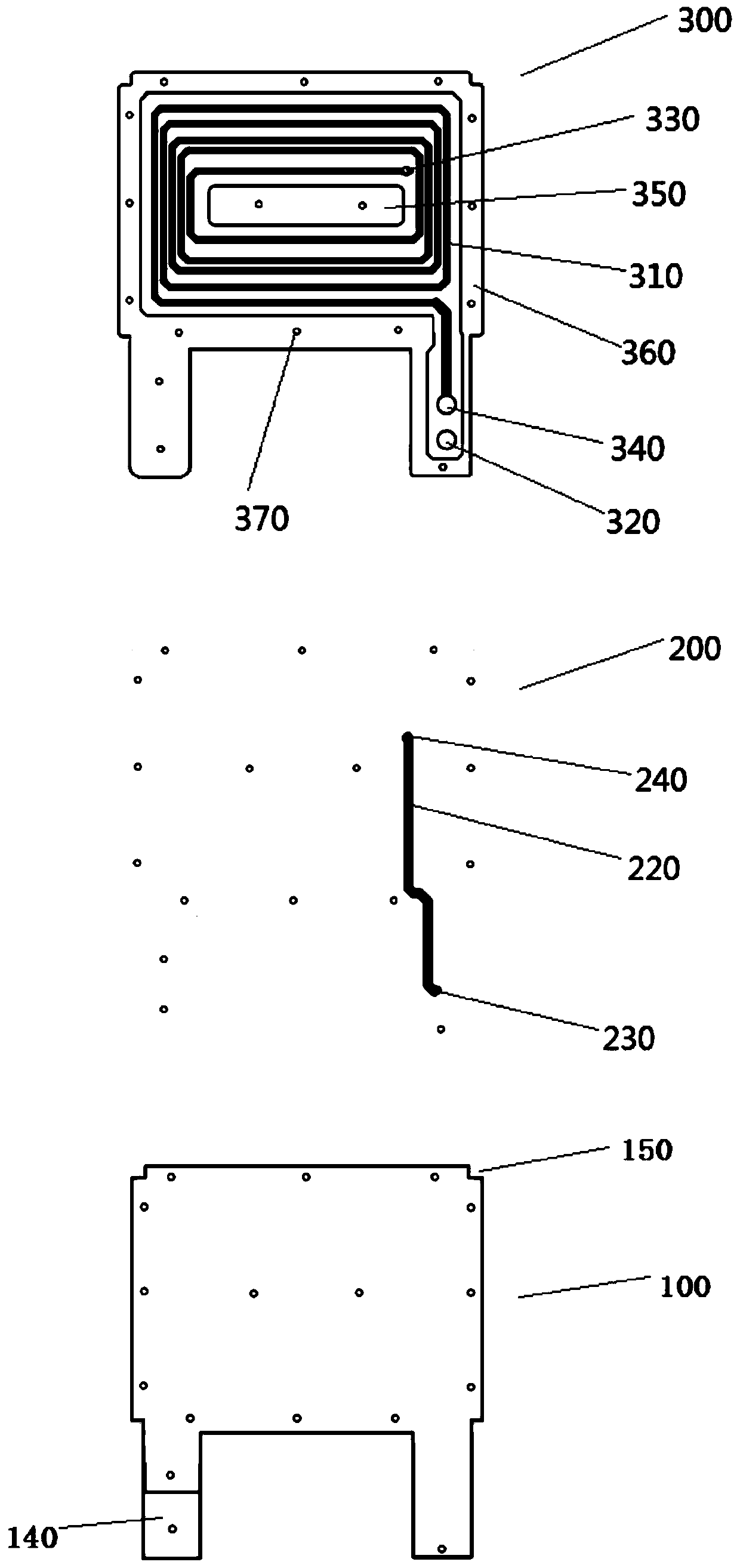 Microfluidic planar gradient coil and mounting bracket for superconducting pulsed nuclear magnetic resonance spectrometer