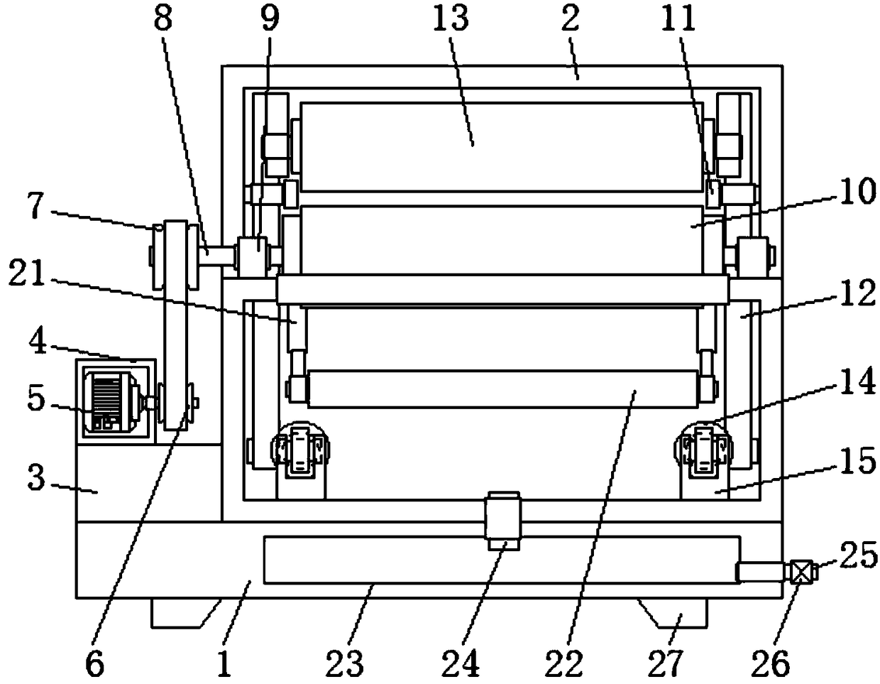 Printing and dyeing device for textile processing with function of wide application range