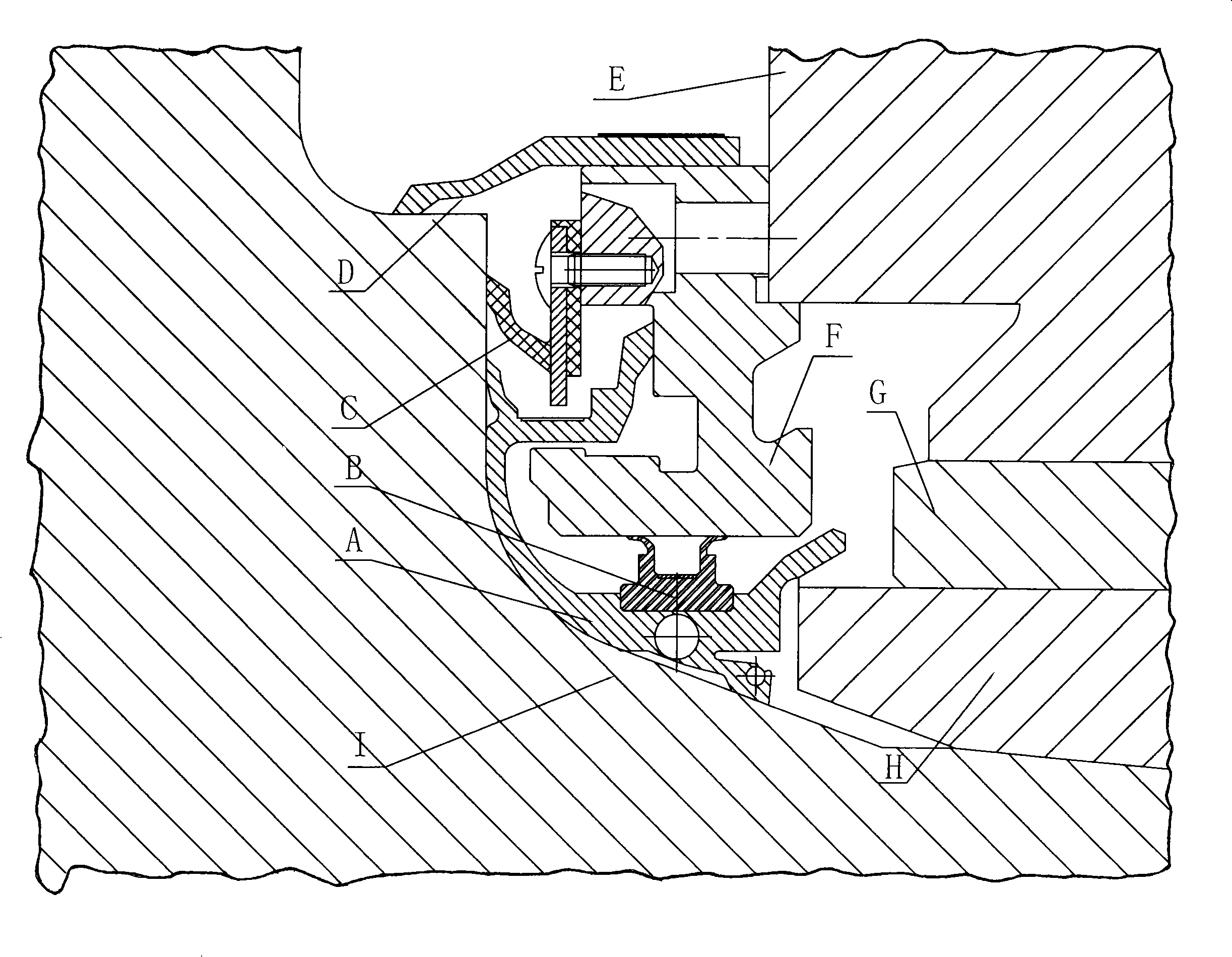 Film bearing seal device