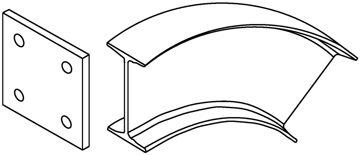 Tunnel steel arch machining limiting device and method