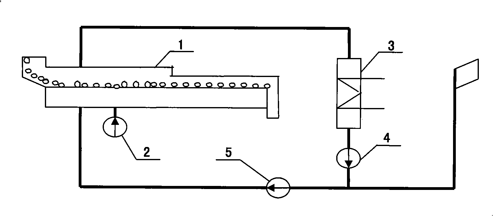 Steel works sintering cooling machine low-temperature flue gas residual heat utilization system