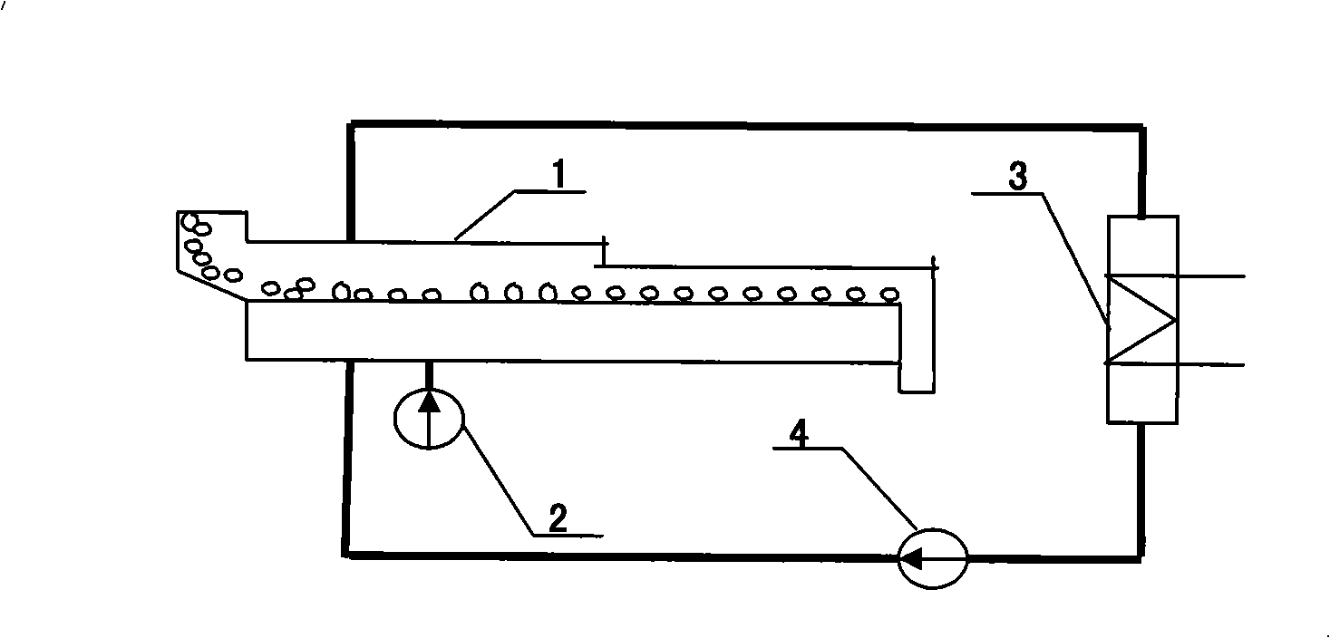 Steel works sintering cooling machine low-temperature flue gas residual heat utilization system