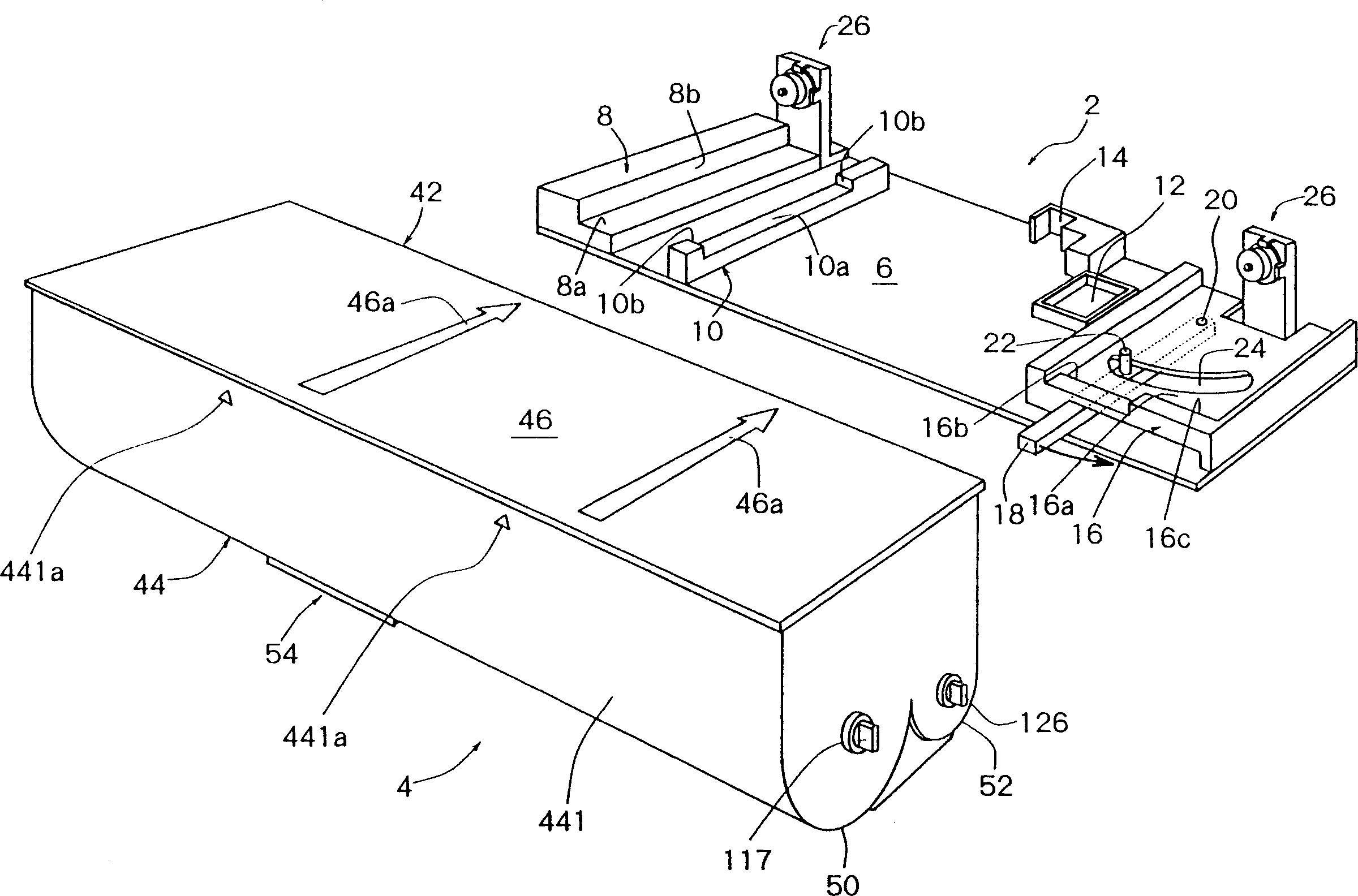 Colouring agent compensator of image forming machine and colouring agent box therefor