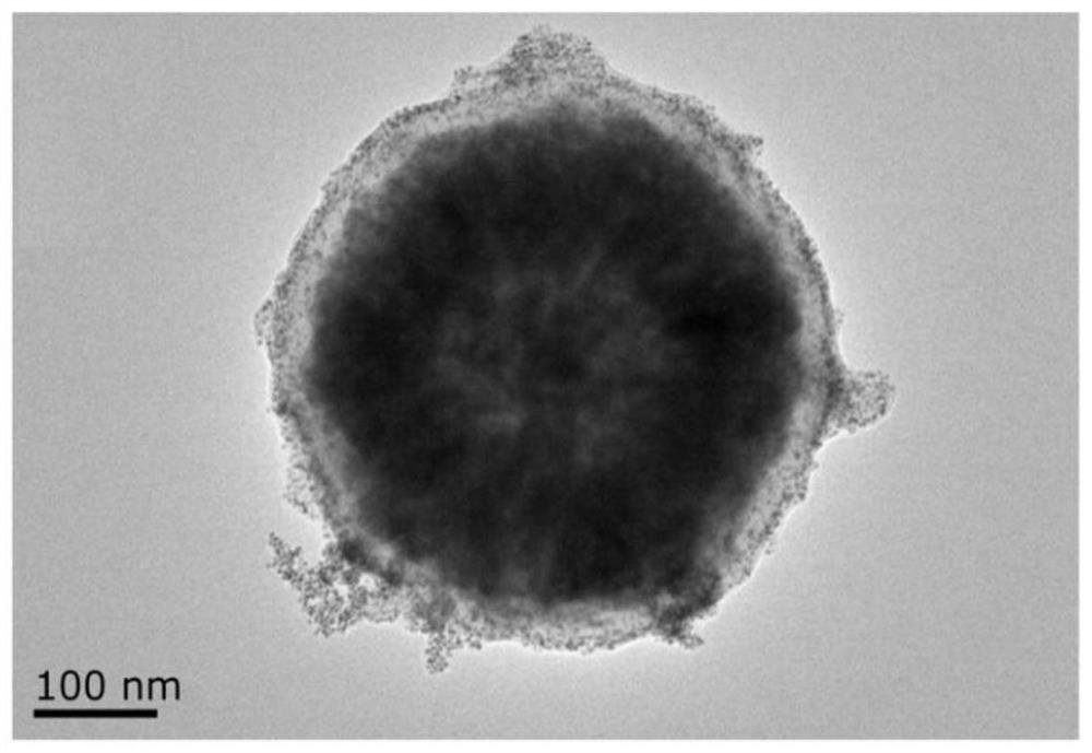 A kind of core-shell structure nanocomposite material based on biological method and its preparation method