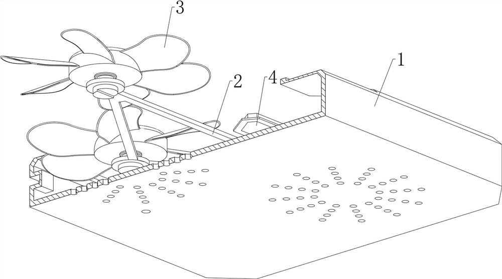 Computer heat dissipation base based on temperature sensor