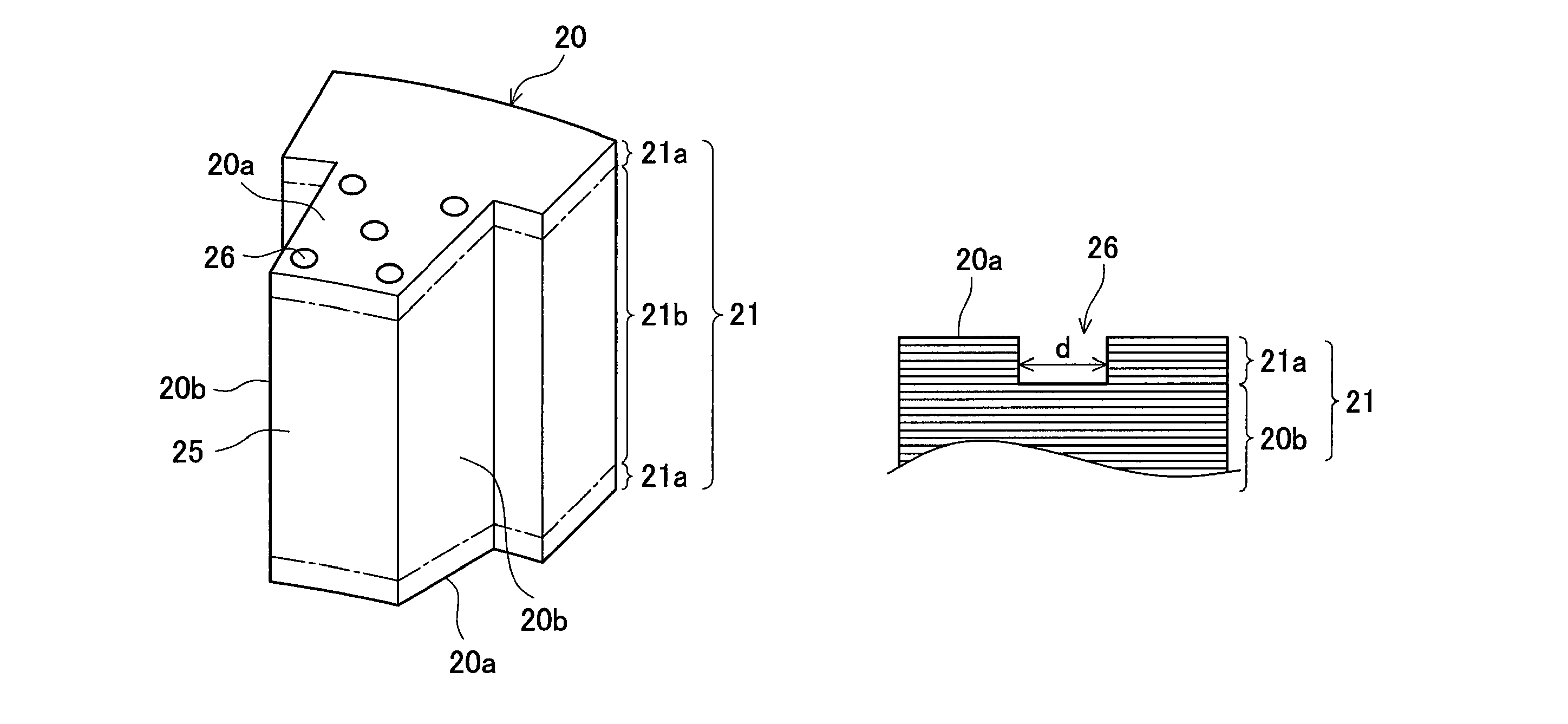 Split stator and manufacturing method thereof