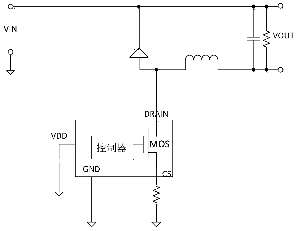 A current detection circuit, a power switch chip and a switching power supply