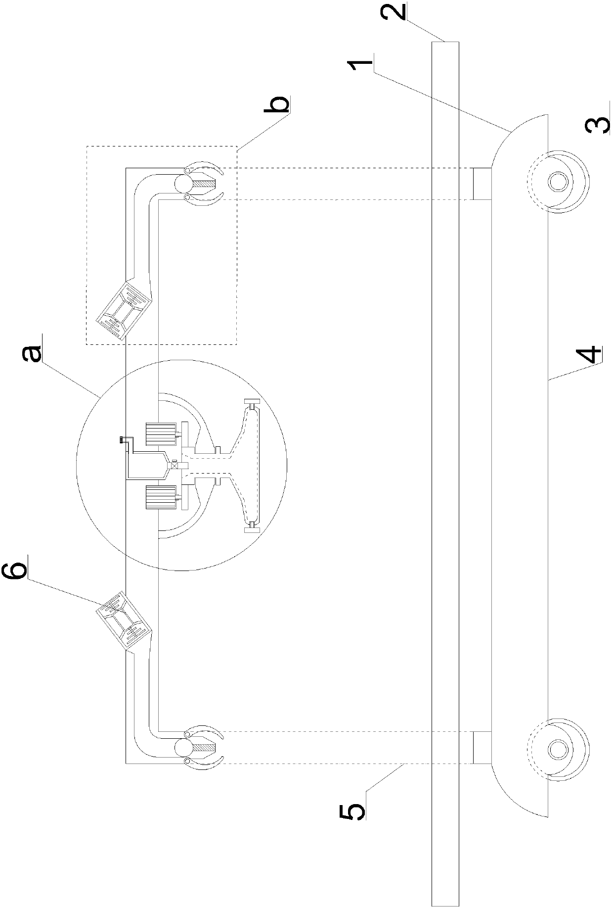 Bicycle frame paint even spraying device