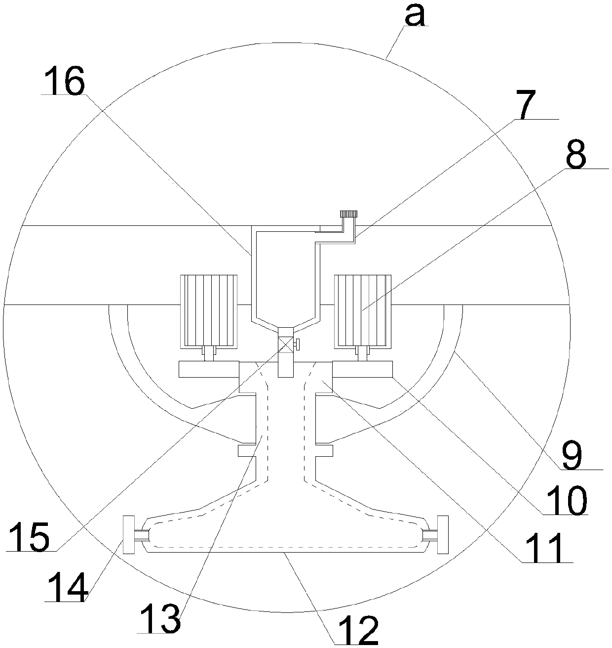 Bicycle frame paint even spraying device