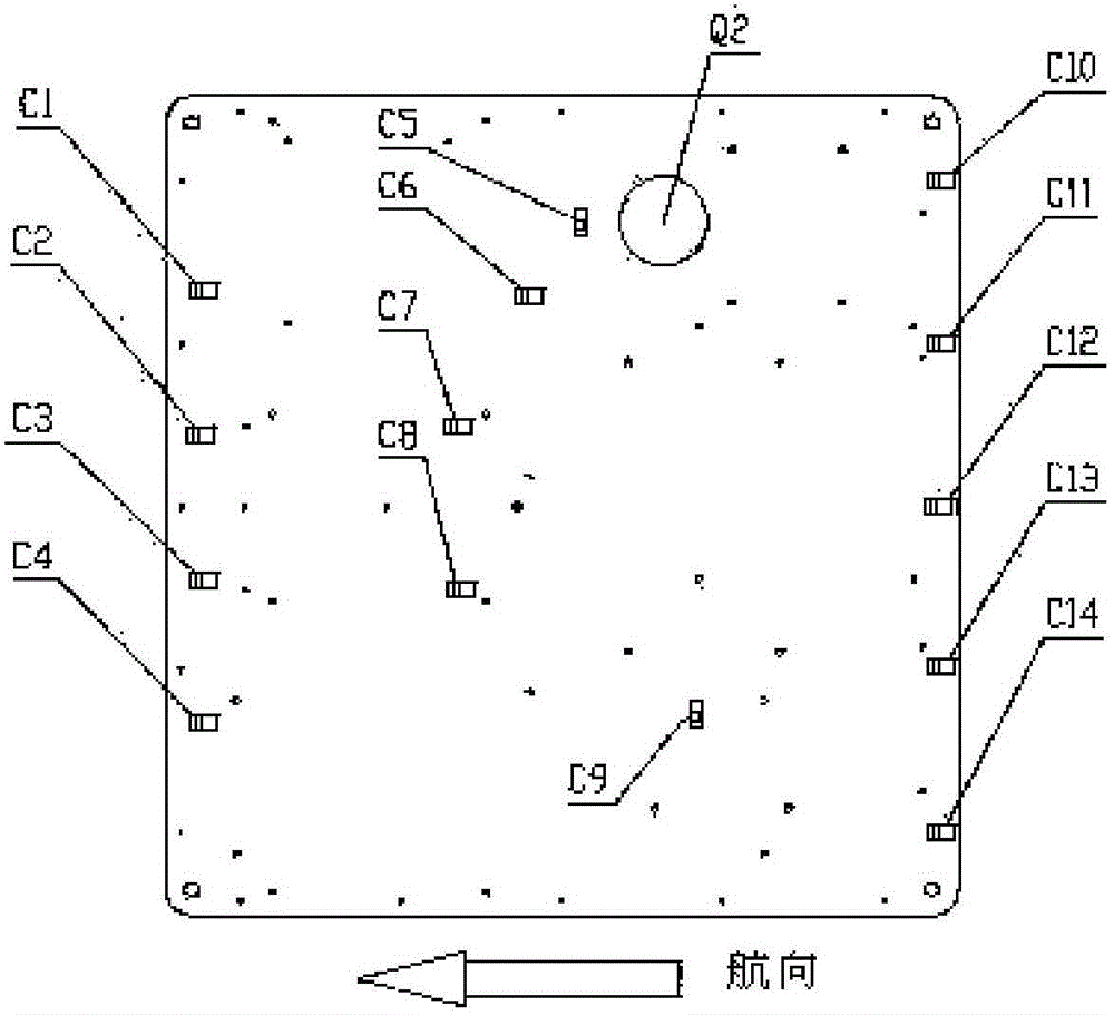 Wiring method for airborne cable device frame of unmanned aerial vehicle