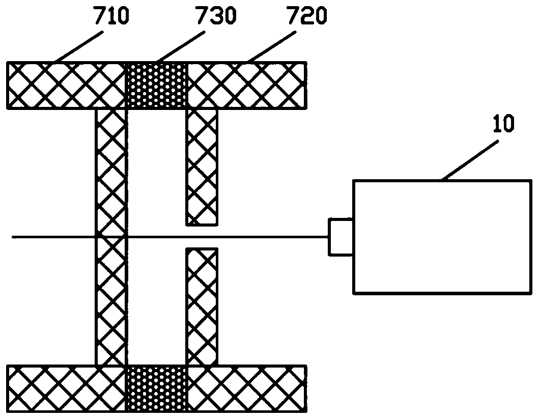 Electric water pump and water gun structure with water flow buffer chamber