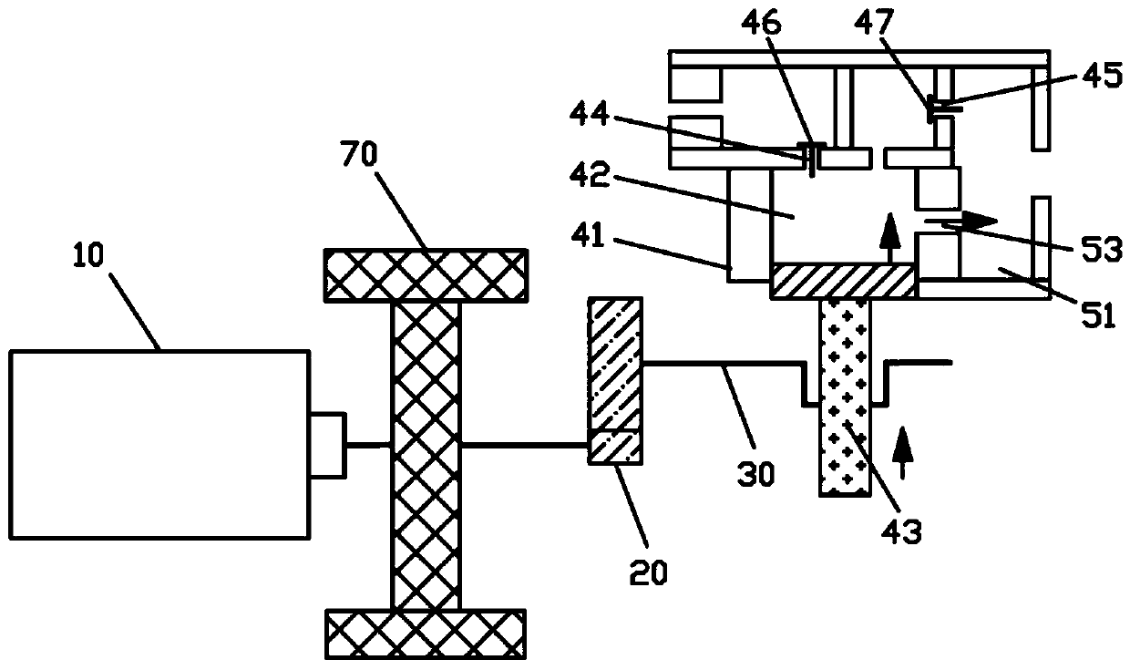 Electric water pump and water gun structure with water flow buffer chamber