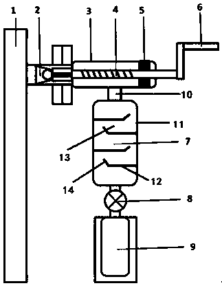 Oil well mouth sampling device, decompression device and sampling method