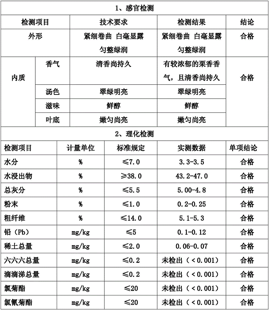 Processing technology of chrysanthemum flower fragrant green tea