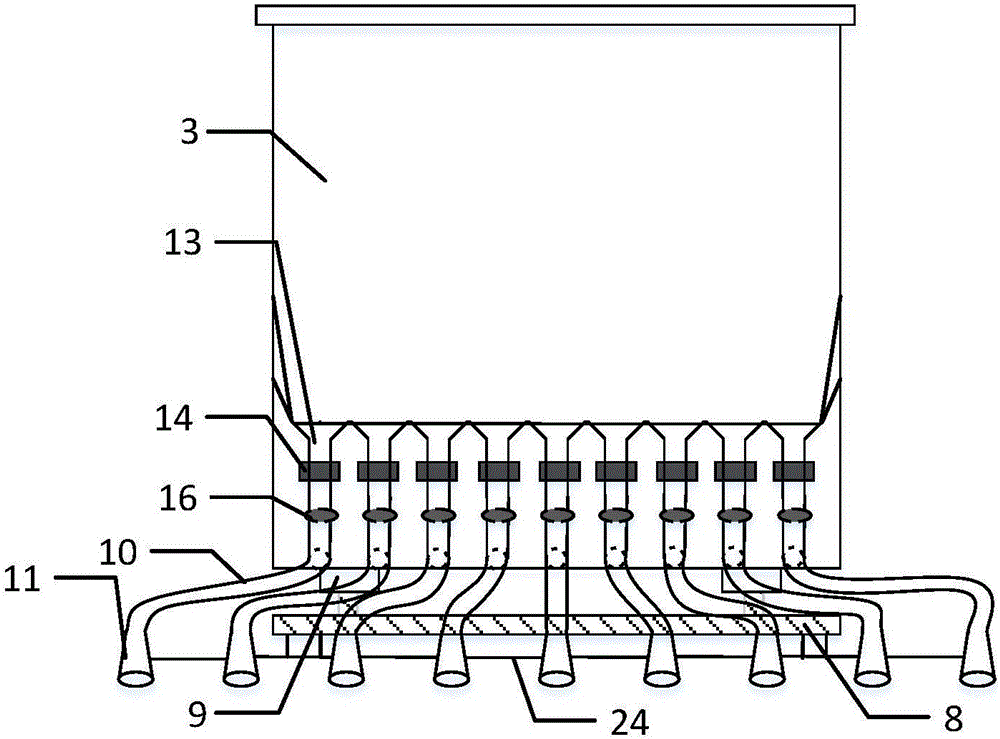 Autonomous navigation raising and bait feeding device for river crabs and uniform bait feeding method