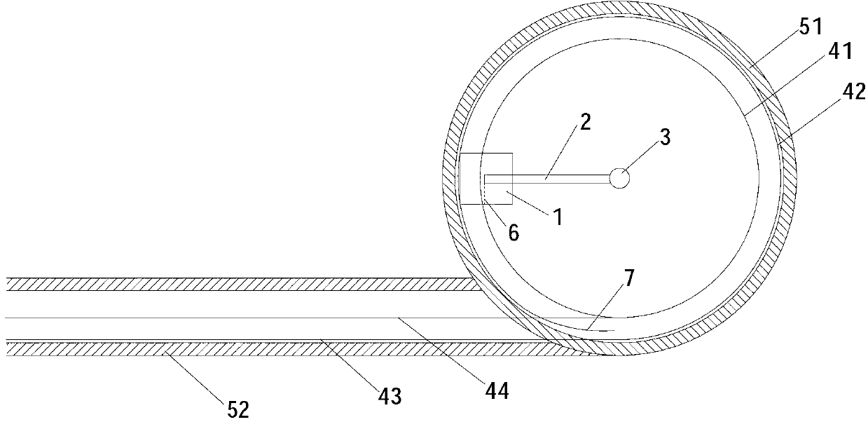 Rotary hammer type impact test device