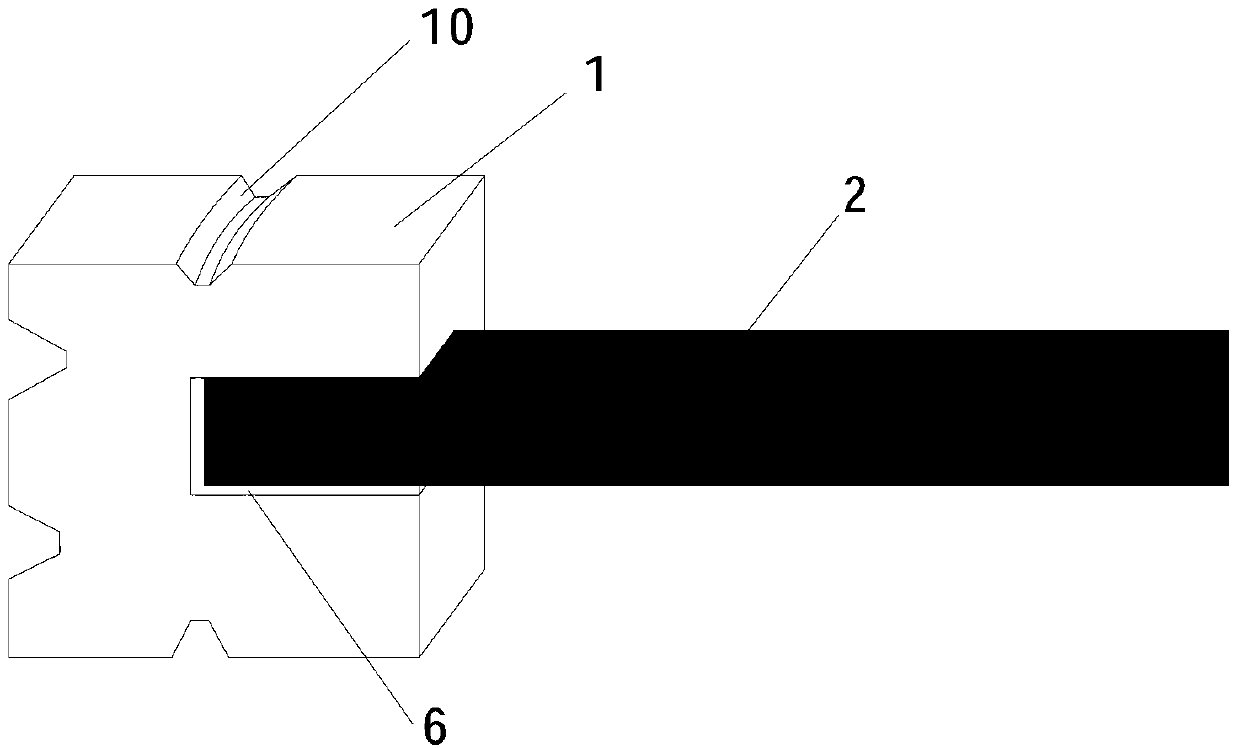 Rotary hammer type impact test device