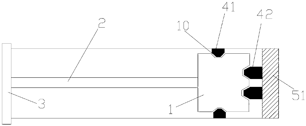 Rotary hammer type impact test device